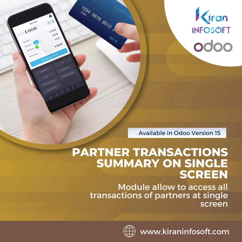 Partner Transactions Summary on Single Screen