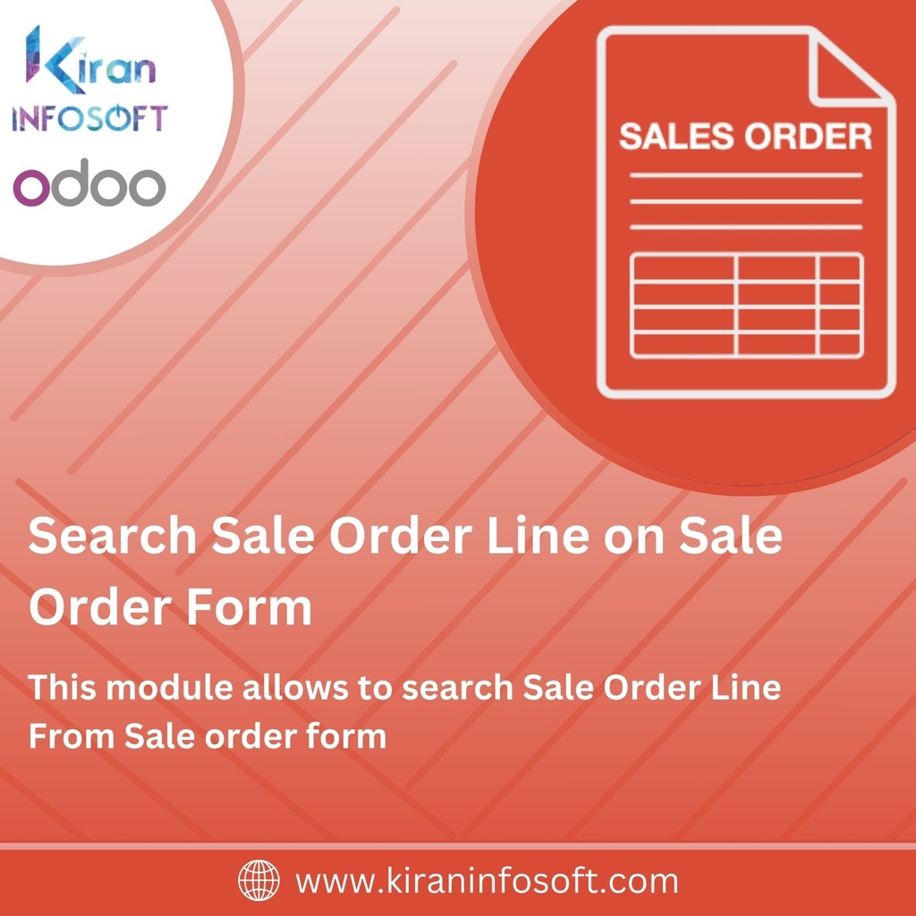 Search Sale Order Line on Sale Order Form